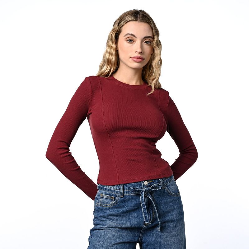 DENIMLAB - Blusa Mujer Manga larga de Algodón Denimlab