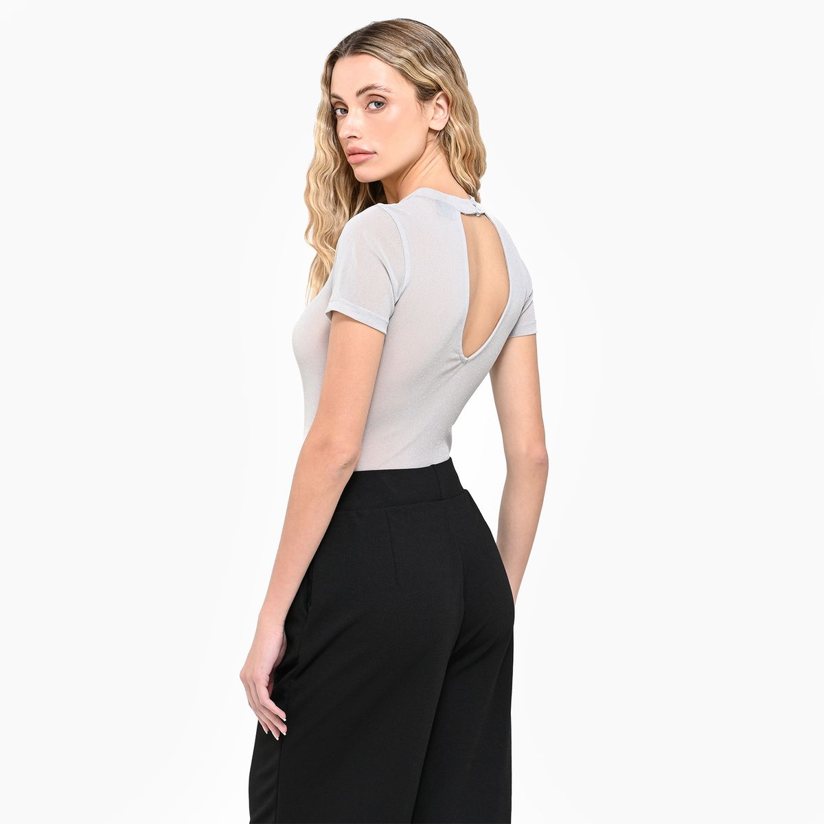 MOSSIMO - Body Mujer Con transparencia Manga corta Mossimo