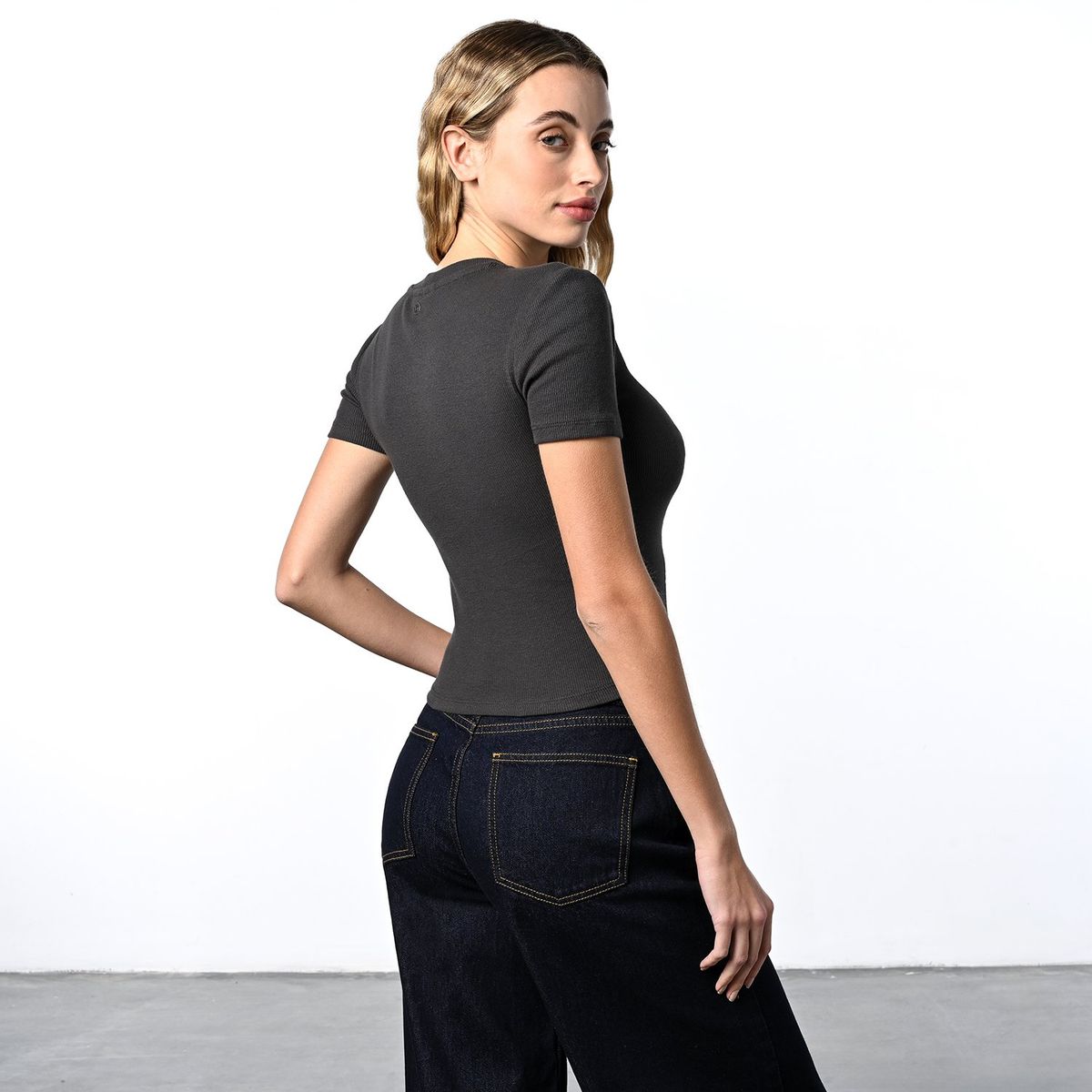 DENIMLAB - Blusa Mujer Manga corta de Algodón Denimlab