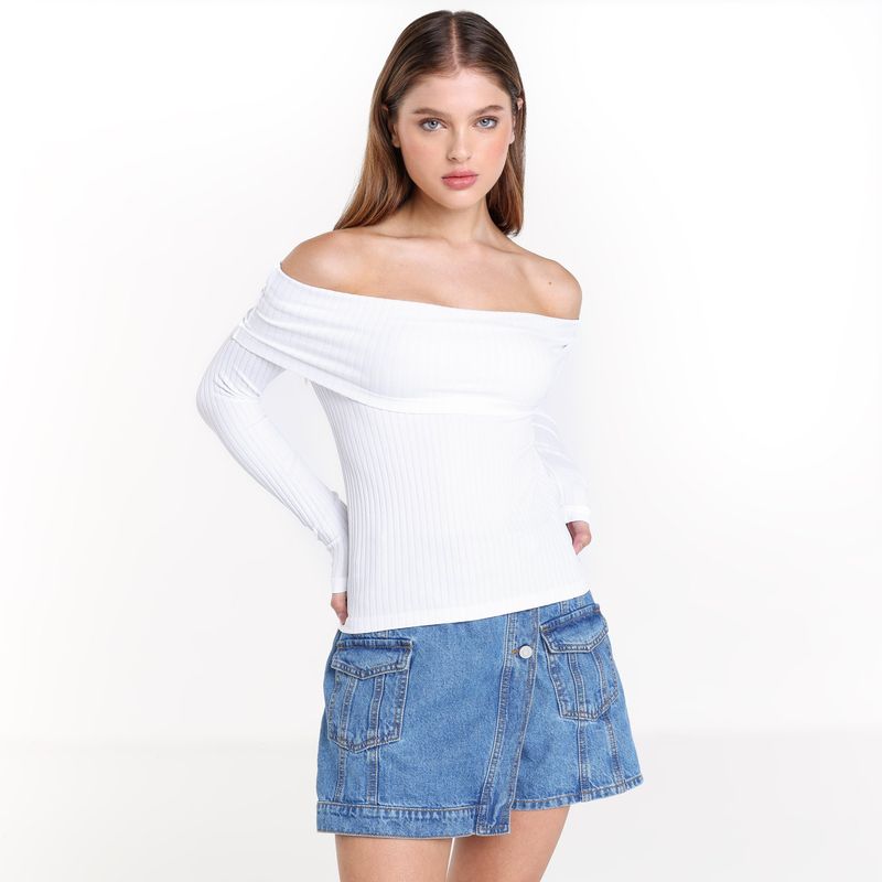 DENIMLAB - Blusa Mujer Manga larga Denimlab