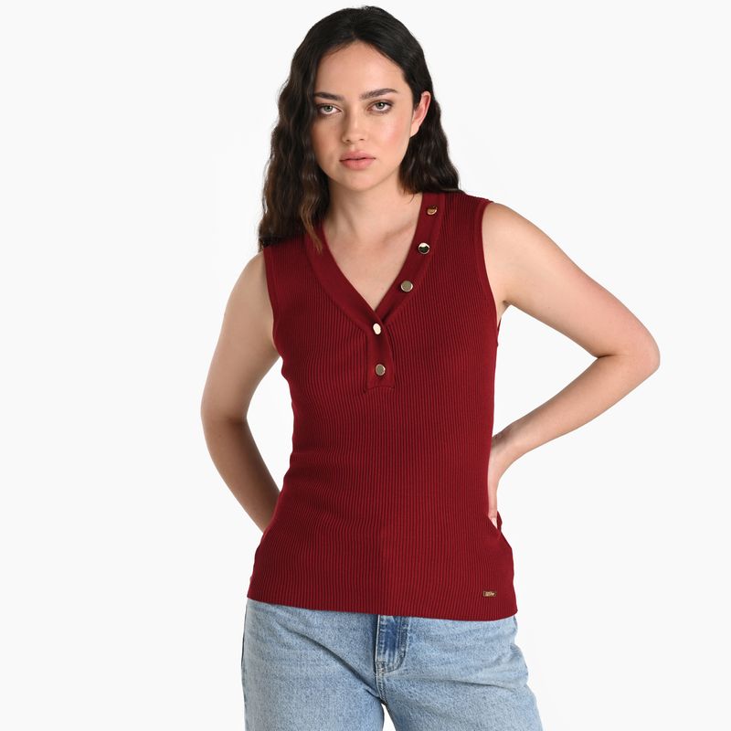 MOSSIMO - Blusa Mujer Tejido Sin mangas Mossimo