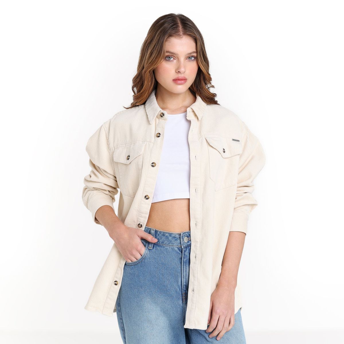 DOO AUSTRALIA - Sobrecamisa Mujer de Algodón Doo Australia