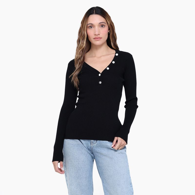 MOSSIMO - Blusa Mujer Tejido Manga larga Mossimo