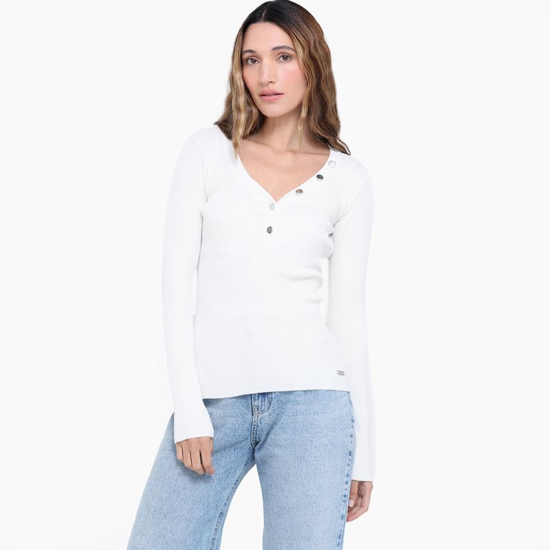 MOSSIMO - Blusa Mujer Tejido Manga larga Mossimo