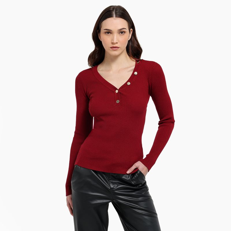MOSSIMO - Blusa Mujer Tejido Manga larga Mossimo