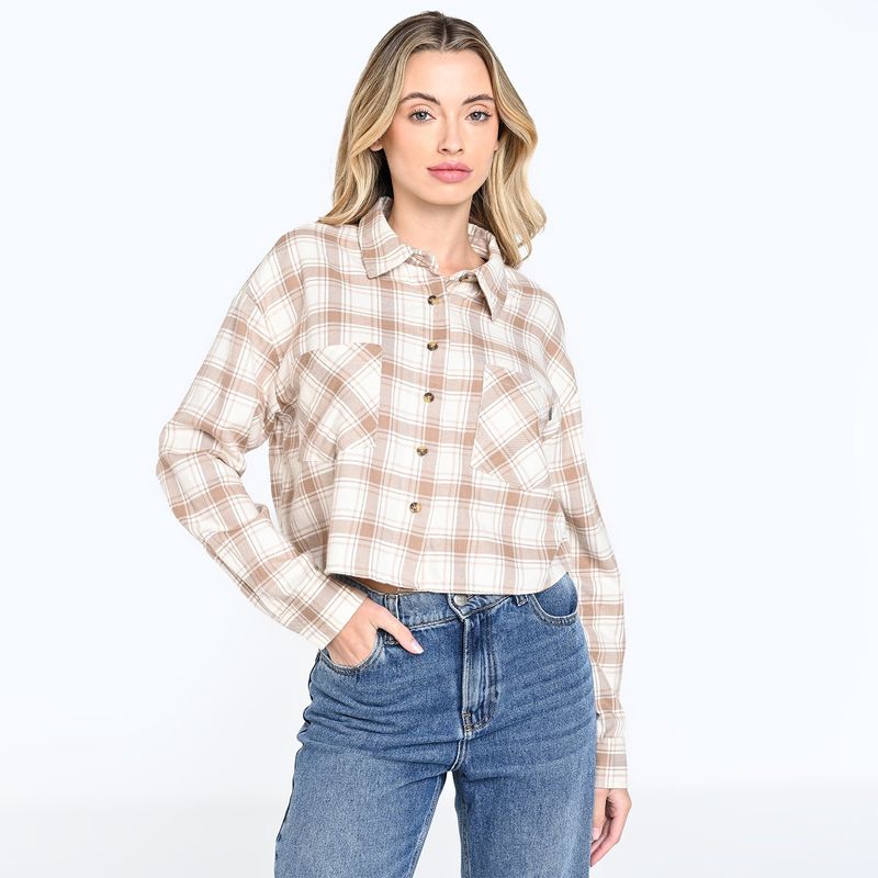 DOO AUSTRALIA - Camisa leñadoras Mujer Manga larga de Algodón Doo Australia