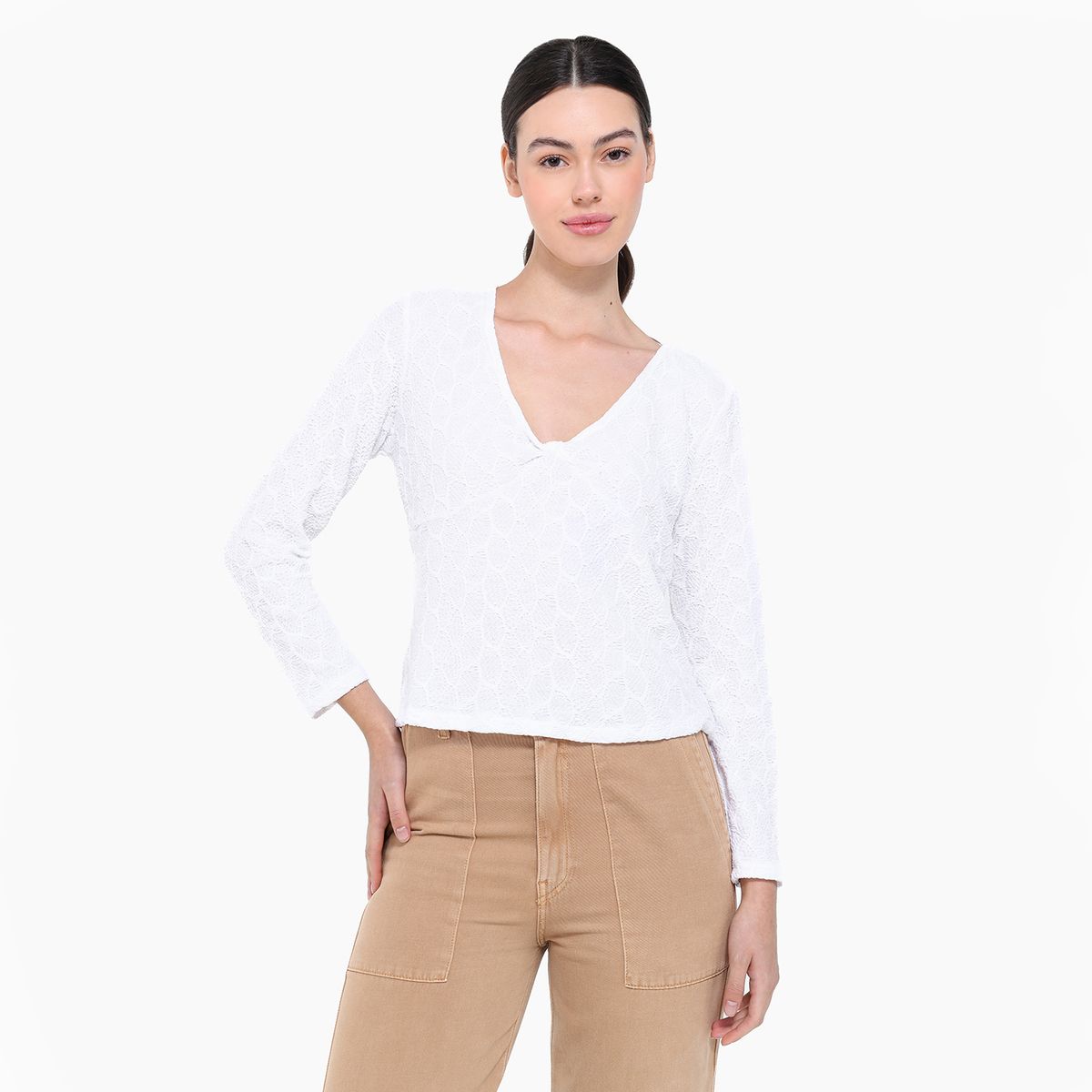 UNIVERSITY CLUB - Blusa Mujer Manga larga University Club