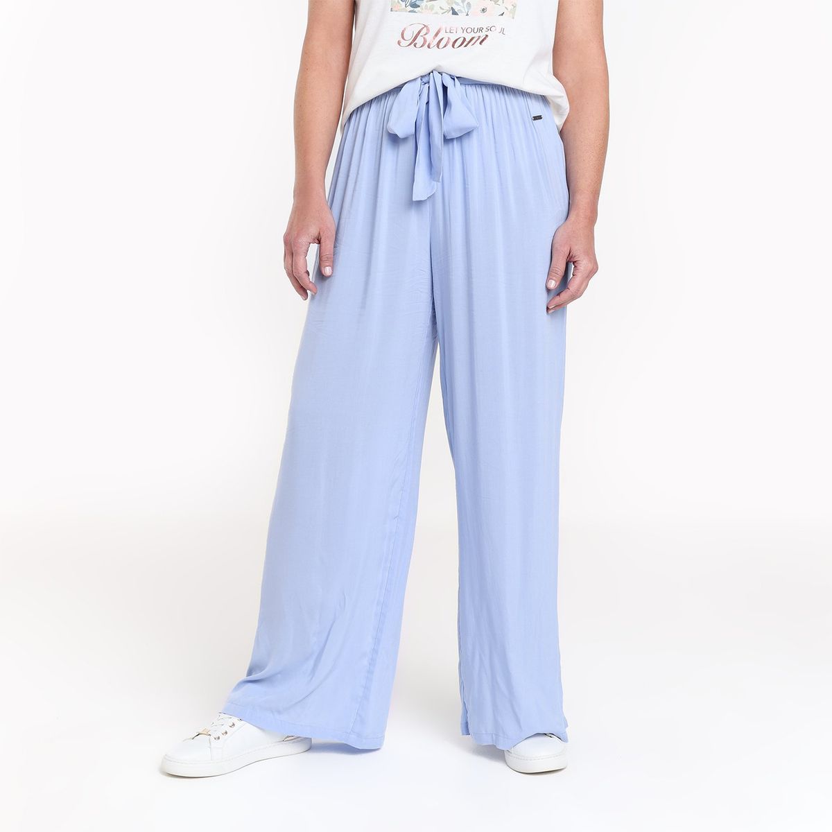 NEWPORT - Pantalón Palazzo Mujer Tiro alto Newport