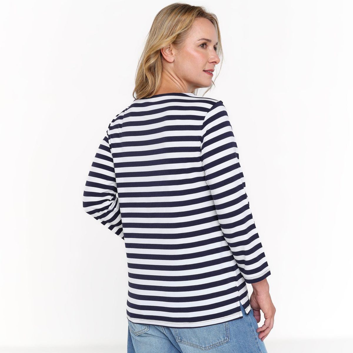 NEWPORT - Blusa Mujer Manga 3/4 de Algodón Newport