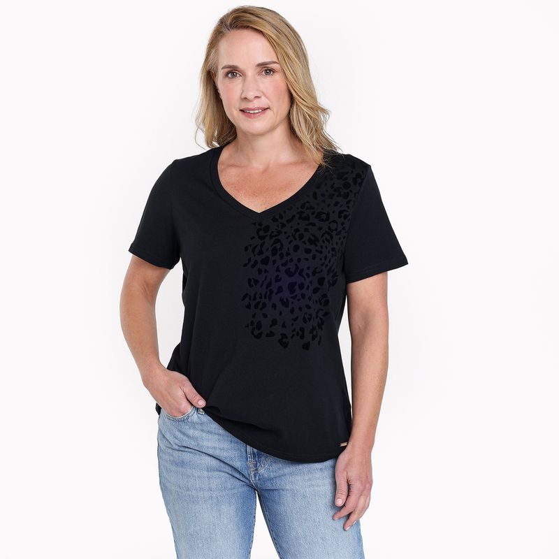 SOUTHLAND - Camiseta Mujer con Estampado Manga corta de Algodón Southland