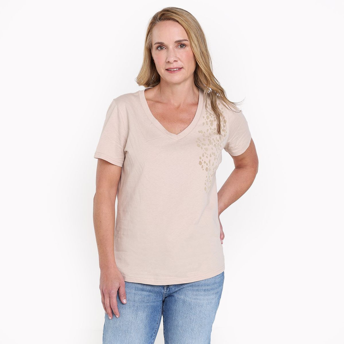 SOUTHLAND - Camiseta Mujer con Estampado Manga corta de Algodón Southland