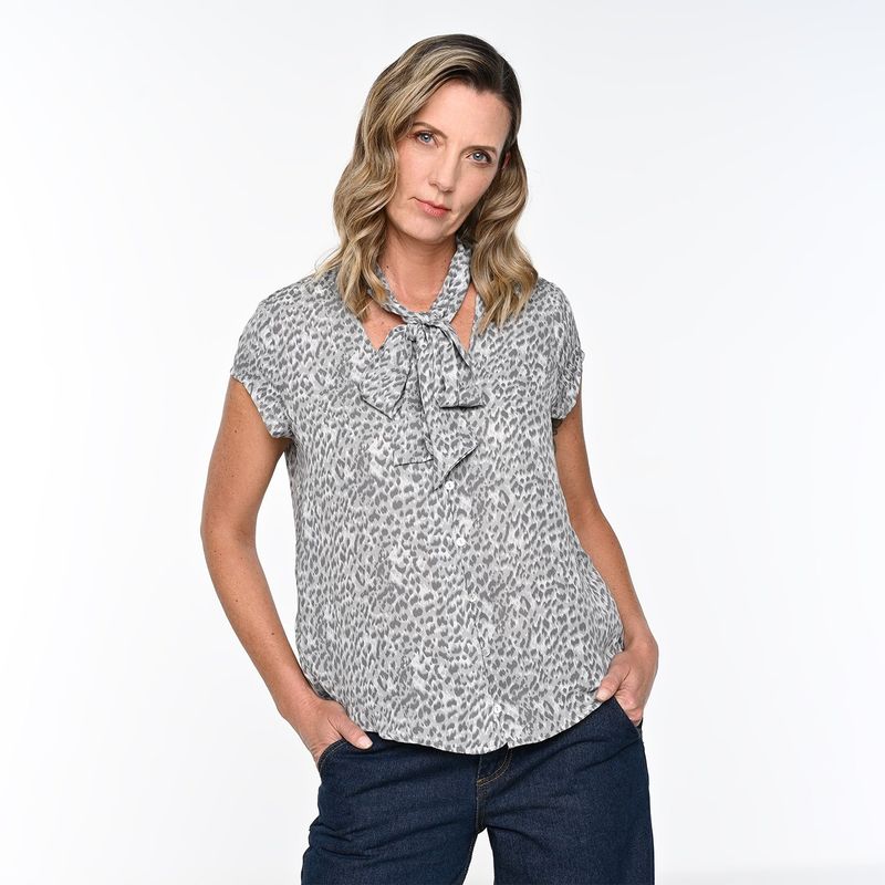 APOLOGY - Blusa Mujer con Estampado Manga corta Apology