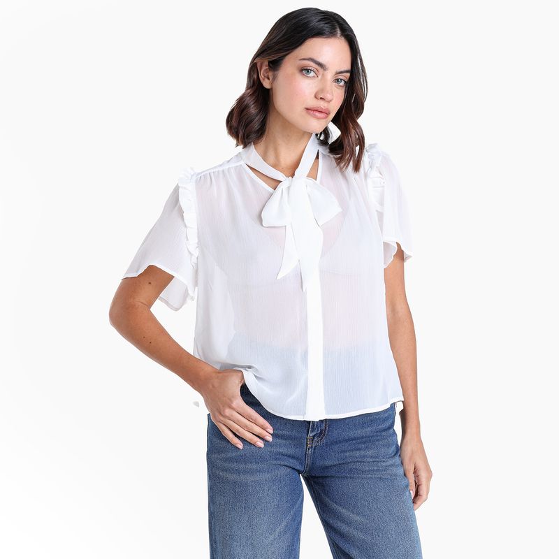 BASEMENT - Blusa Mujer Manga corta Basement