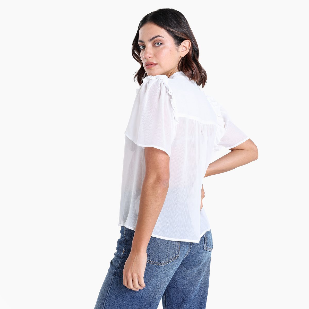 BASEMENT - Blusa Mujer Manga corta Basement