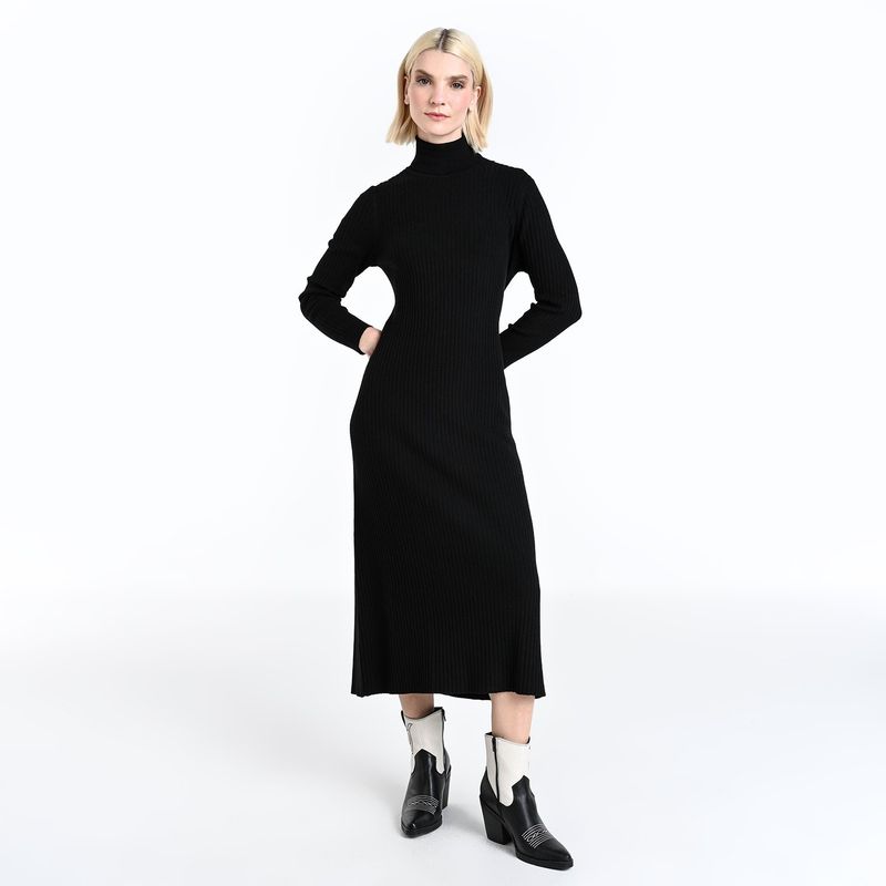 BASEMENT - Vestido Mujer Medio Casual Basement