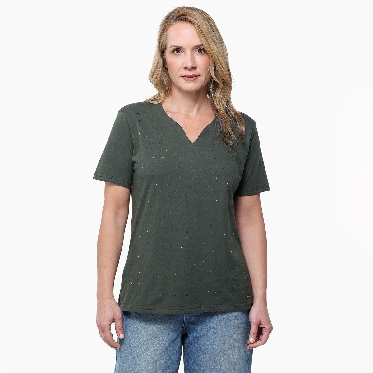 SOUTHLAND - Blusa Mujer Manga corta de Algodón Southland