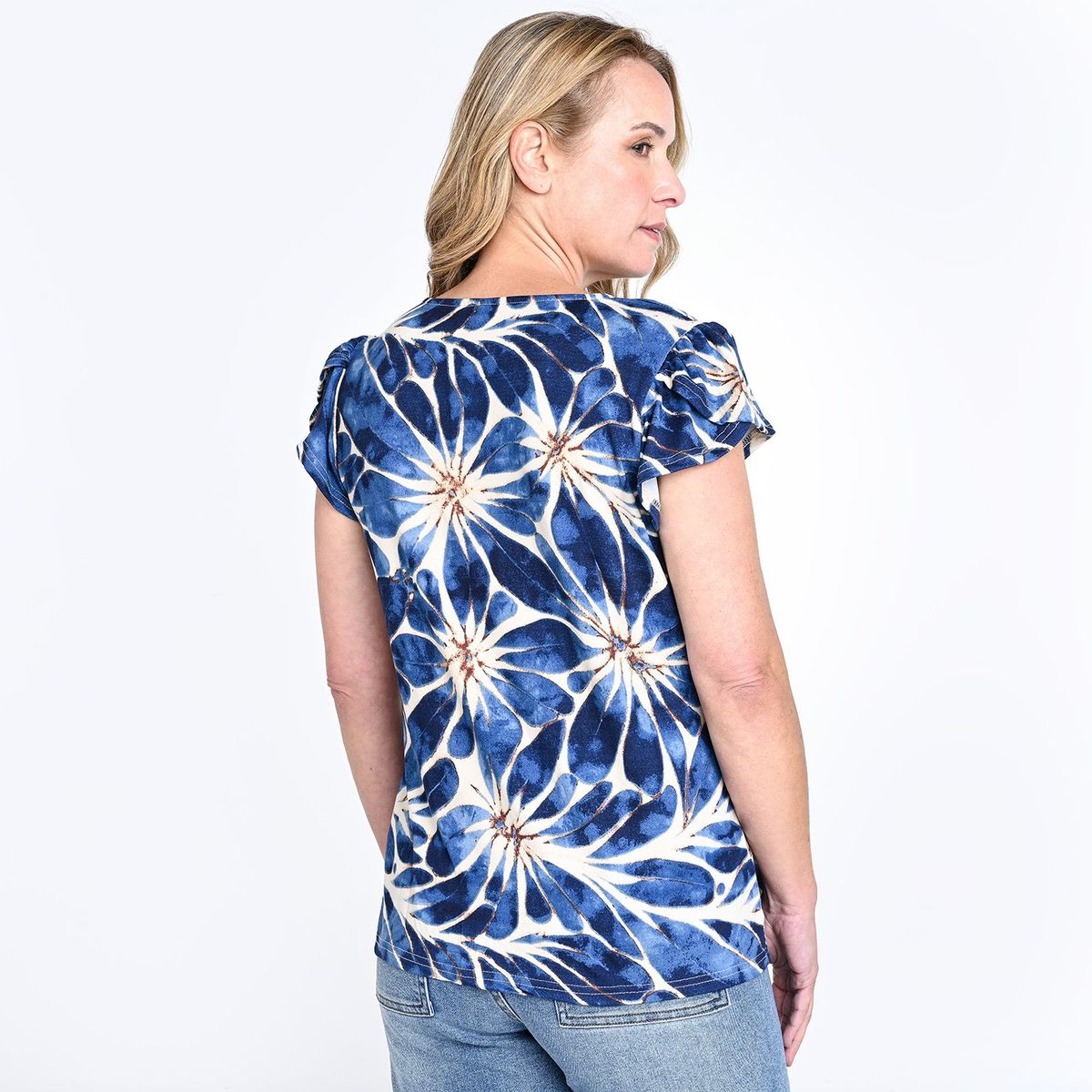 SOUTHLAND - Blusa Mujer Con Estampado Manga corta Southland
