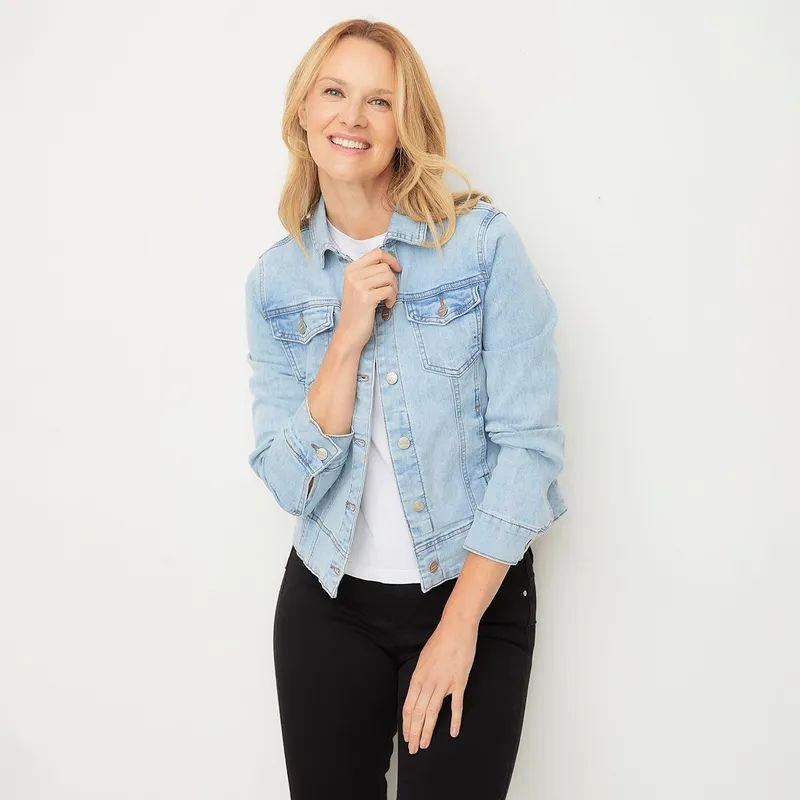 NEWPORT - Chaqueta de jean Mujer de Algodón Newport