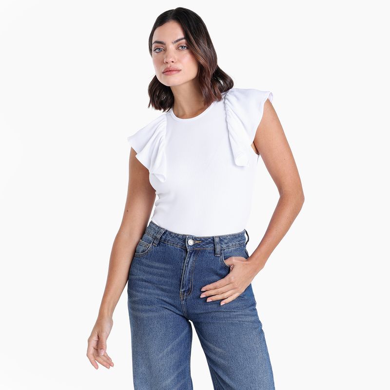 BASEMENT - Blusa Mujer Manga corta Basement