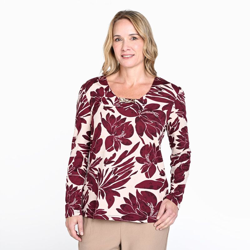 SOUTHLAND - Blusa Mujer Con Estampado Manga larga Southland