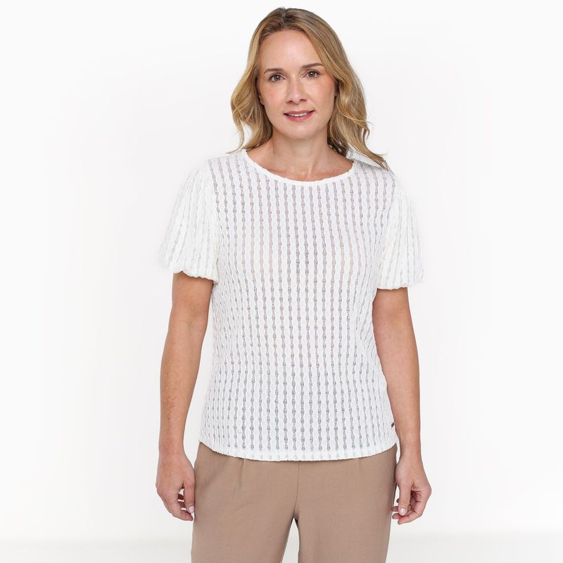 NEWPORT - Blusa Mujer Manga corta globo Newport