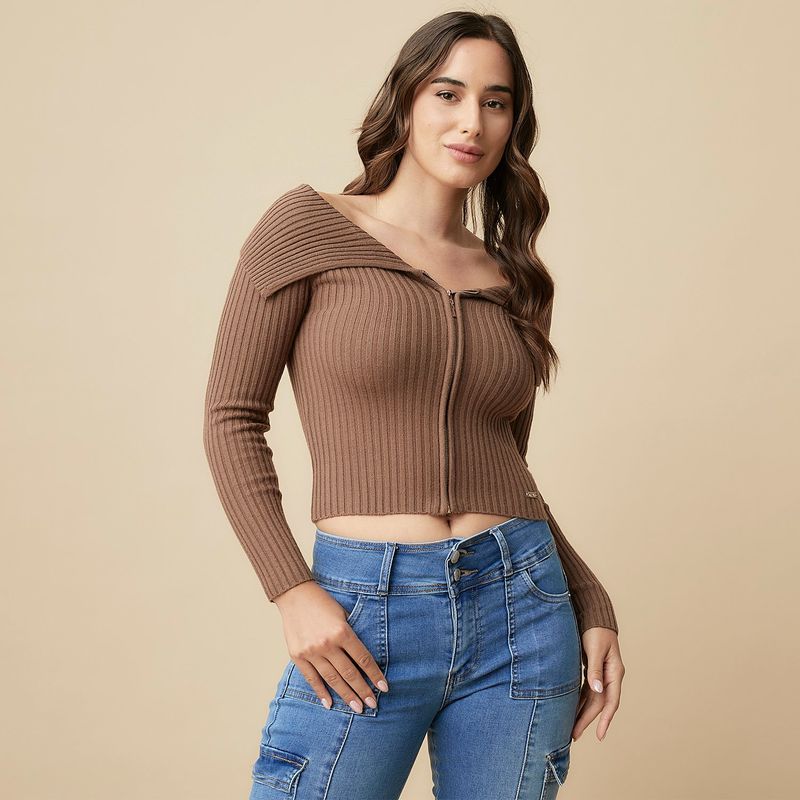 MOSSIMO - Saco Mujer Crop Mossimo