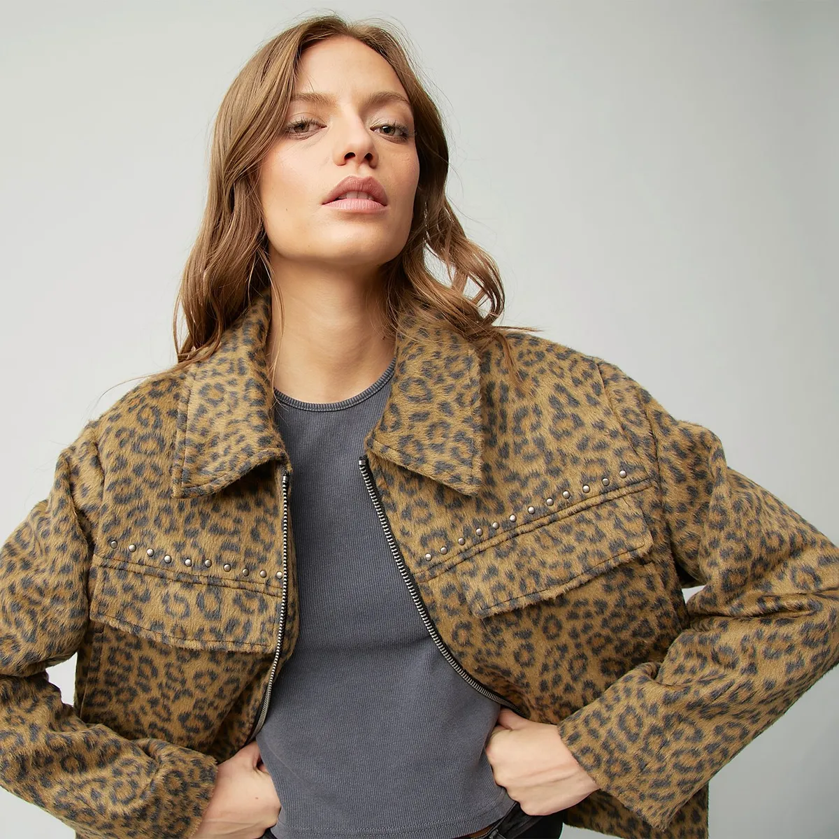 DENIMLAB - Chaqueta Mujer Animal print Denimlab