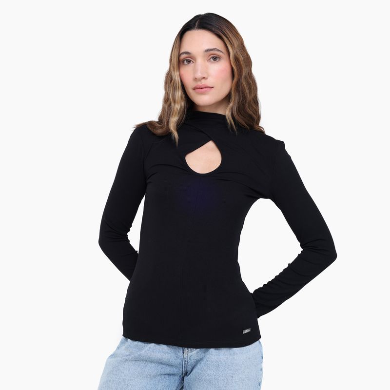 MOSSIMO - Camiseta Mujer Manga larga Mossimo