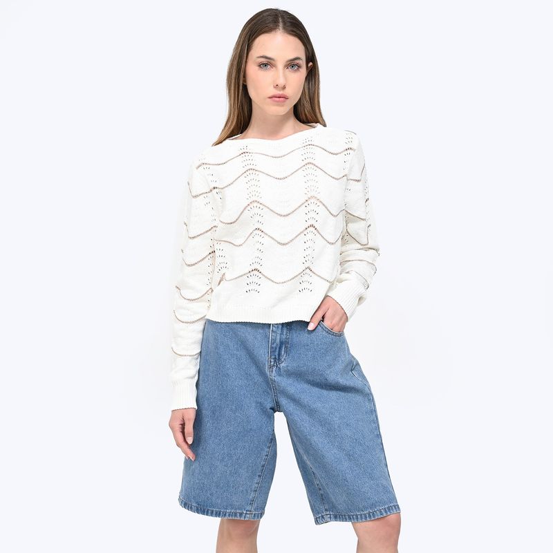 DENIMLAB - Saco Mujer de Rayas Denimlab