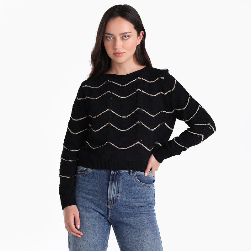 DENIMLAB - Saco Mujer de Rayas Denimlab
