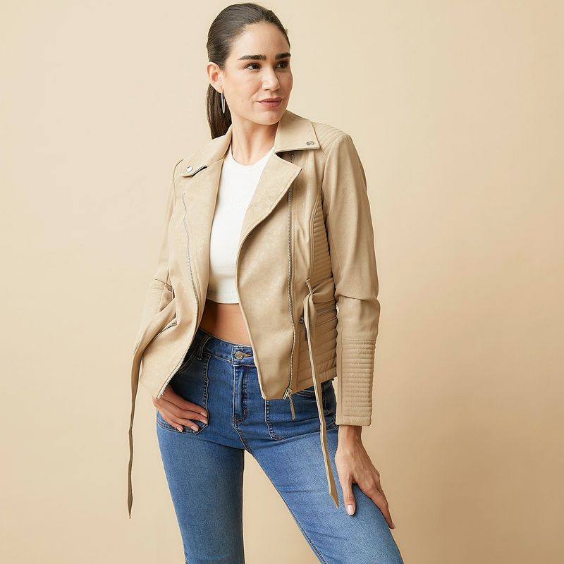 MOSSIMO - Chaqueta Efecto cuero Mujer Mossimo