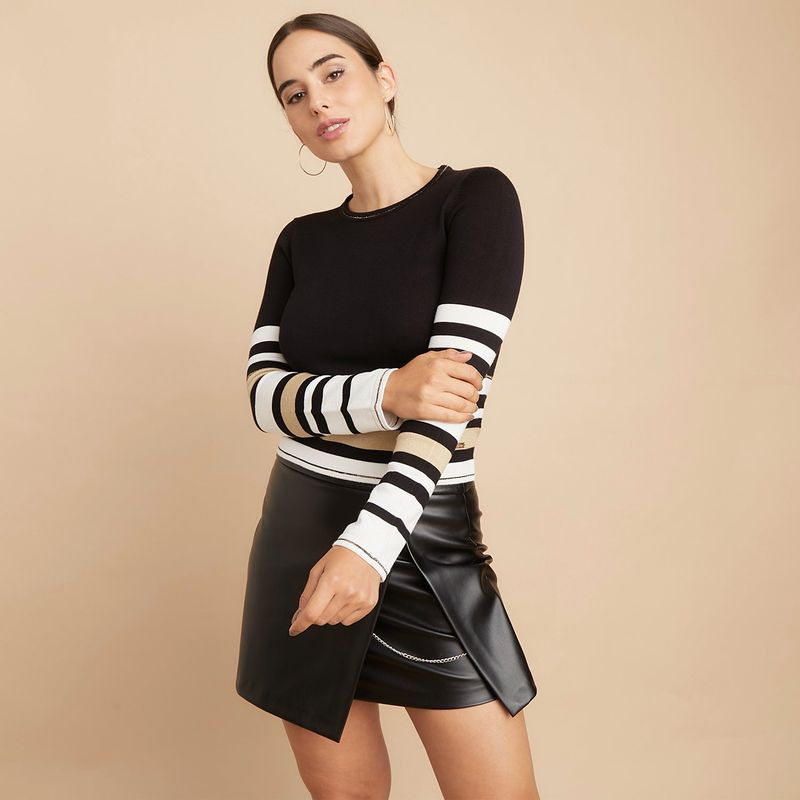 MOSSIMO - Saco Mujer de Rayas Mossimo