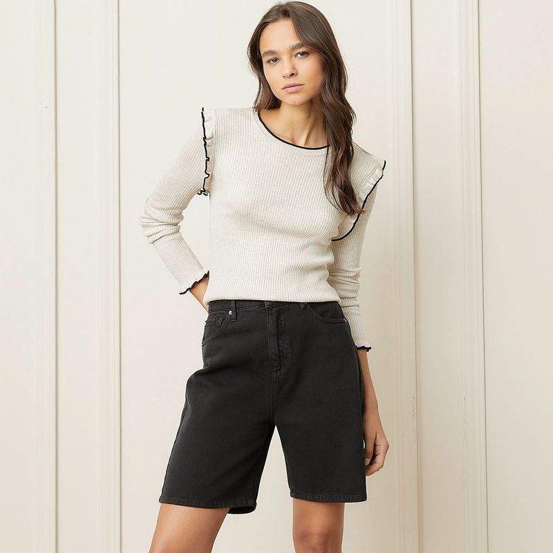 BASEMENT - Saco Mujer Slim Basement