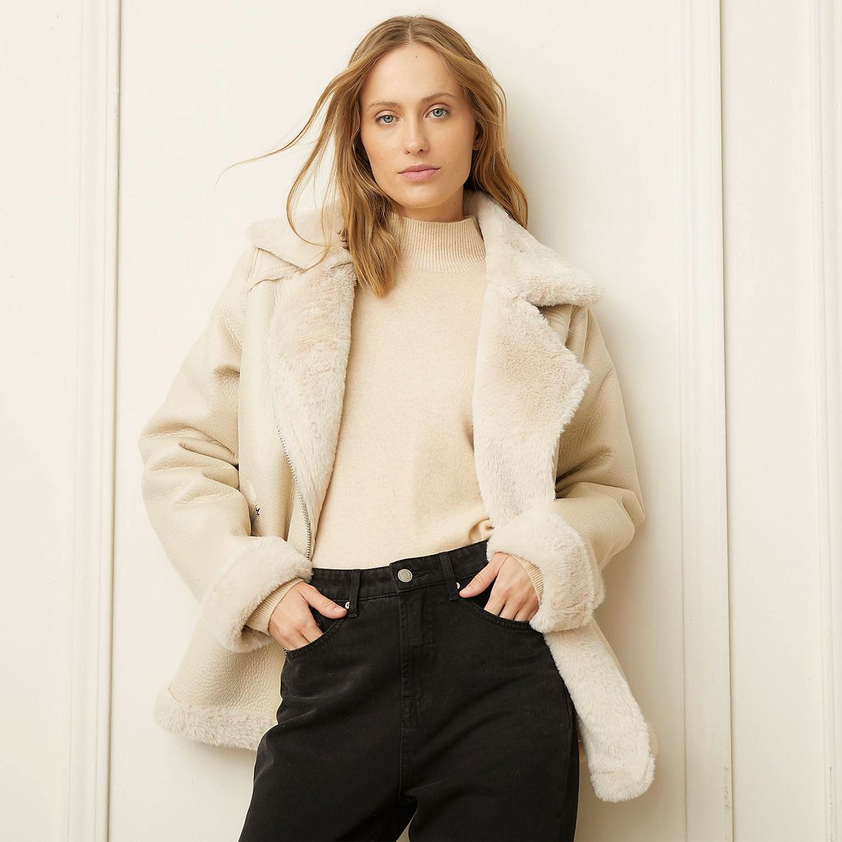 BASEMENT - Chaqueta Mujer Ovejera Basement