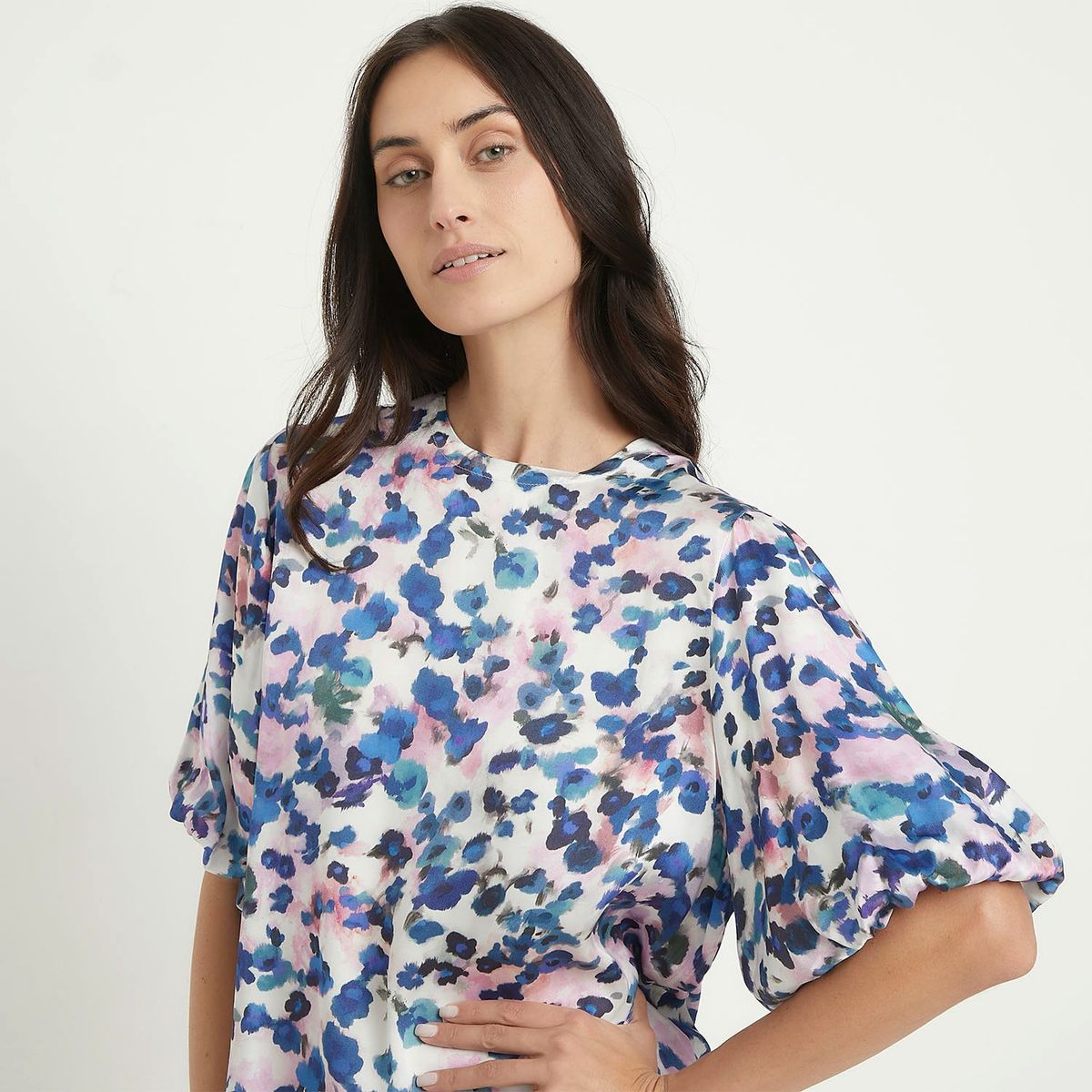 APOLOGY - Blusa Mujer con Estampado Manga corta globo Apology