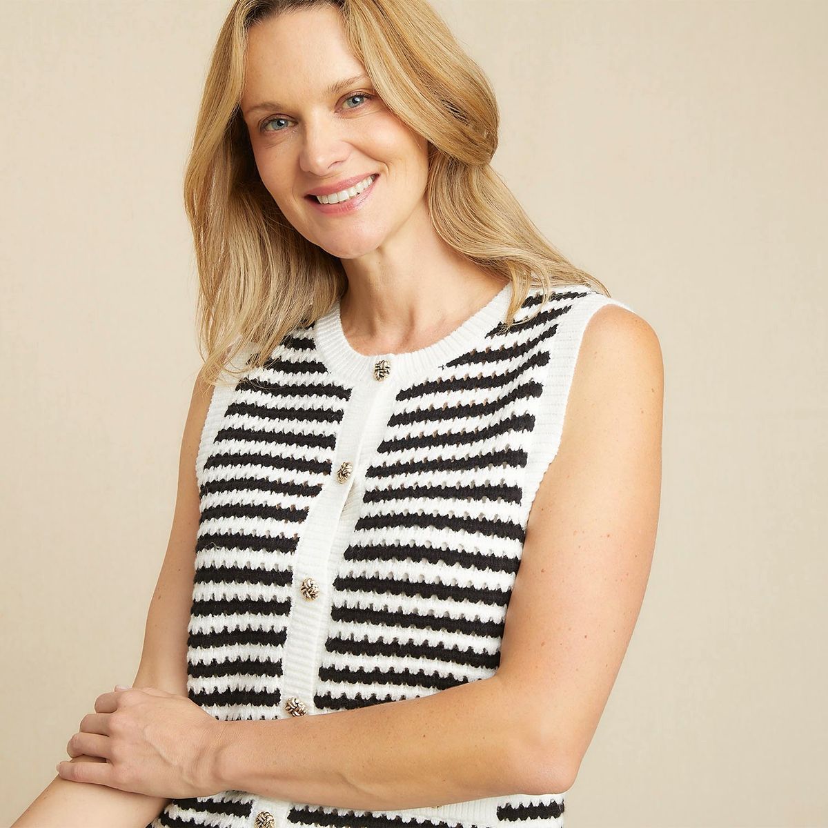 SOUTHLAND - Chaleco Mujer Tejido Southland