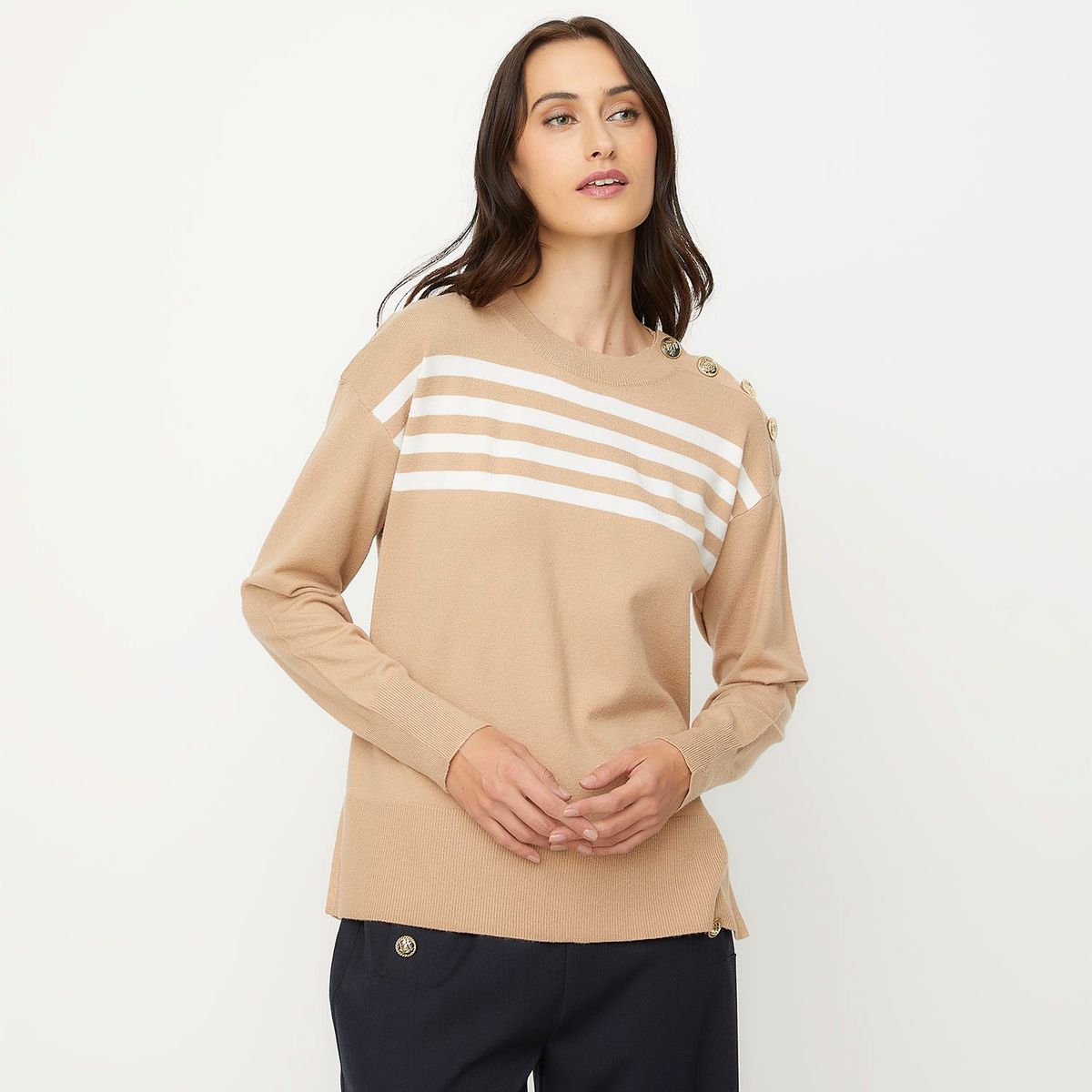 APOLOGY - Saco Mujer de Rayas Apology