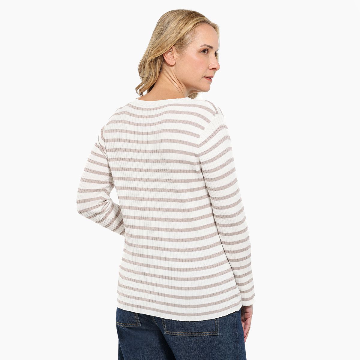 NEWPORT - Saco Mujer de Rayas Newport