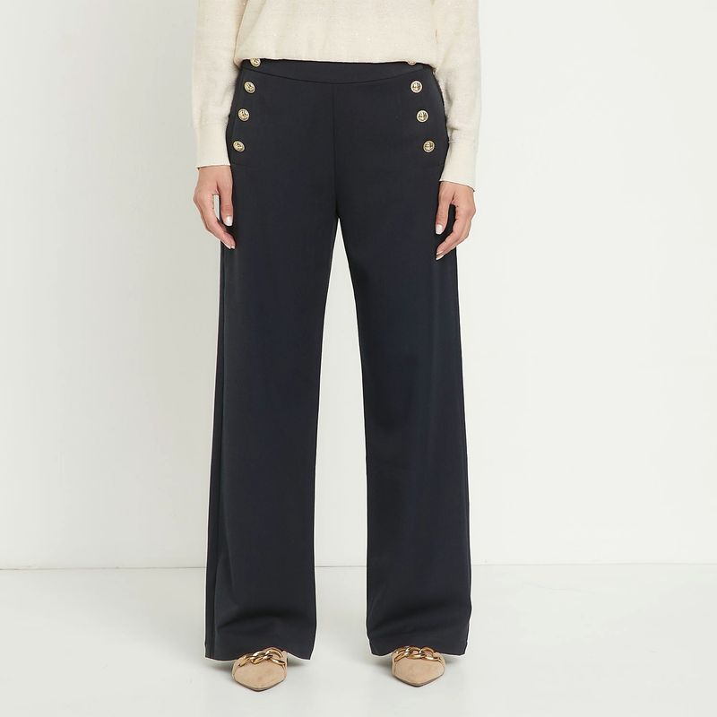 APOLOGY - Pantalón Palazzo Mujer Tiro medio Apology