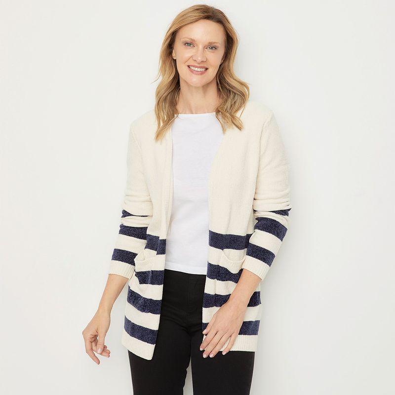 NEWPORT - Saco Mujer de Rayas Newport