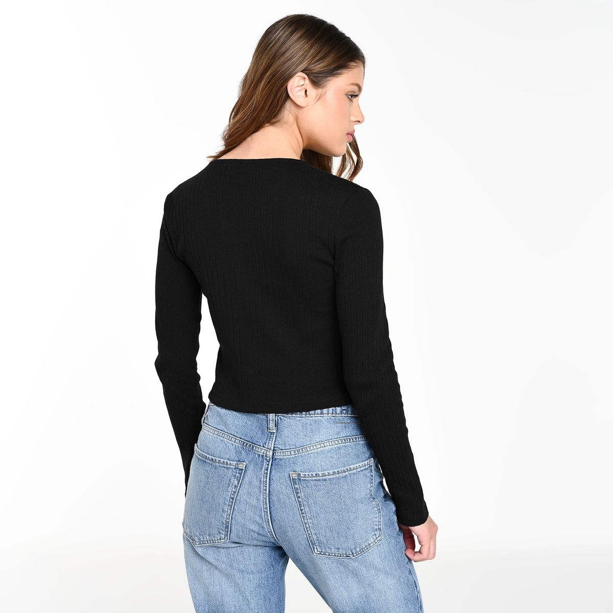 SYBILLA - Cardigan Mujer de Algodón Slim Sybilla