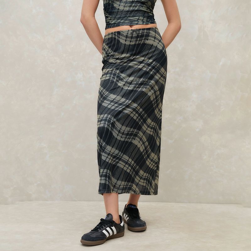SYBILLA - Falda Midi Mujer con Estampado Sybilla