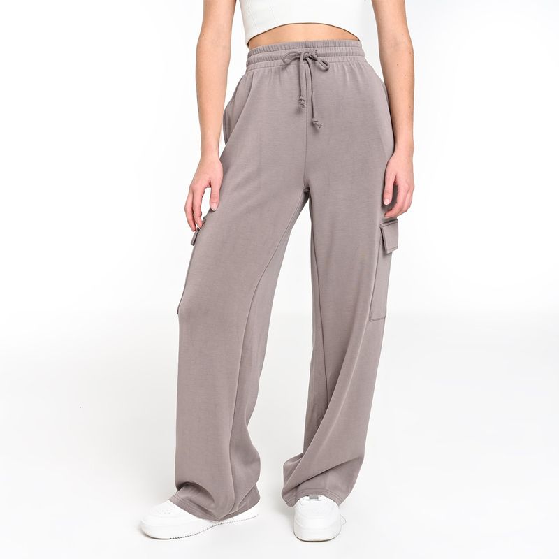 SYBILLA - Pantalón Cargo Mujer Tiro alto Sybilla