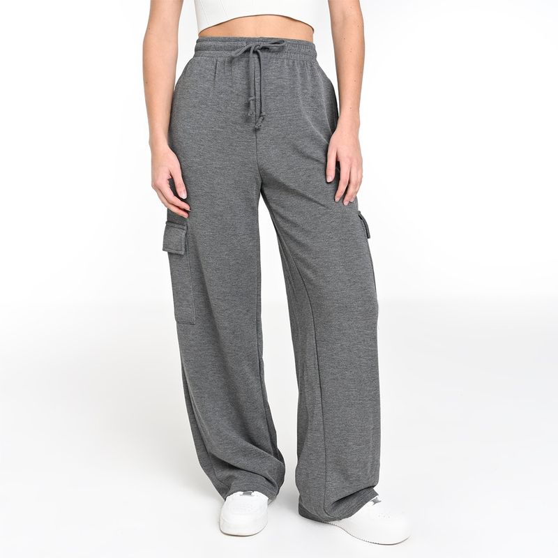 SYBILLA - Pantalón Cargo Mujer Tiro alto Sybilla