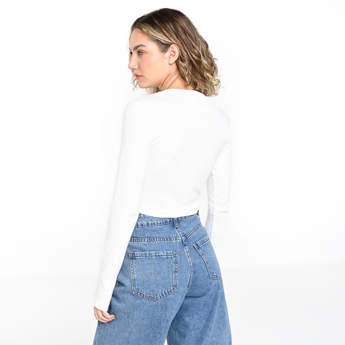 SYBILLA - Blusa Mujer Manga larga de Algodón Sybilla