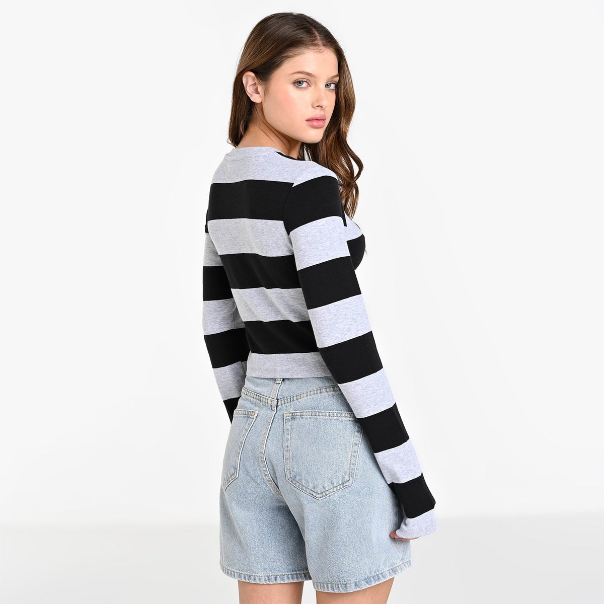 SYBILLA - Blusa Mujer Manga larga de Algodón Sybilla