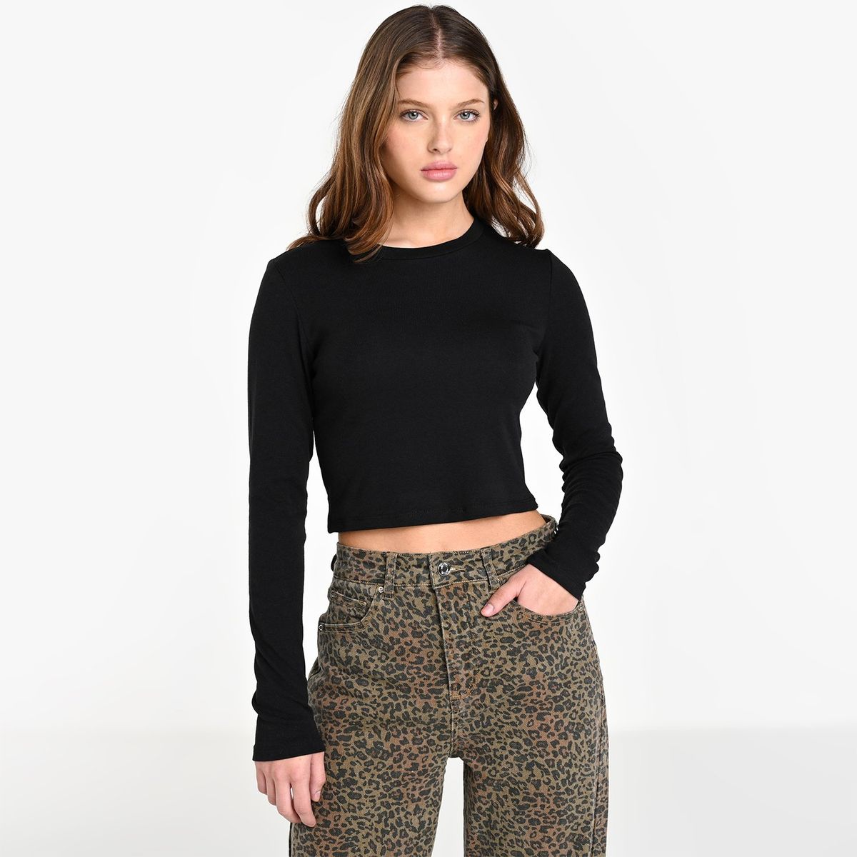 SYBILLA - Blusa Mujer Manga larga de Algodón Sybilla