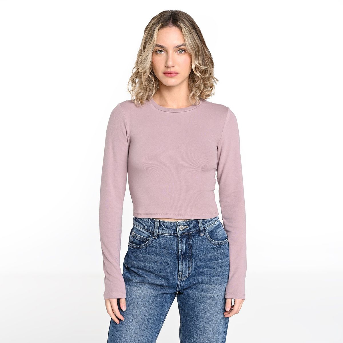 SYBILLA - Blusa Mujer Manga larga de Algodón Sybilla