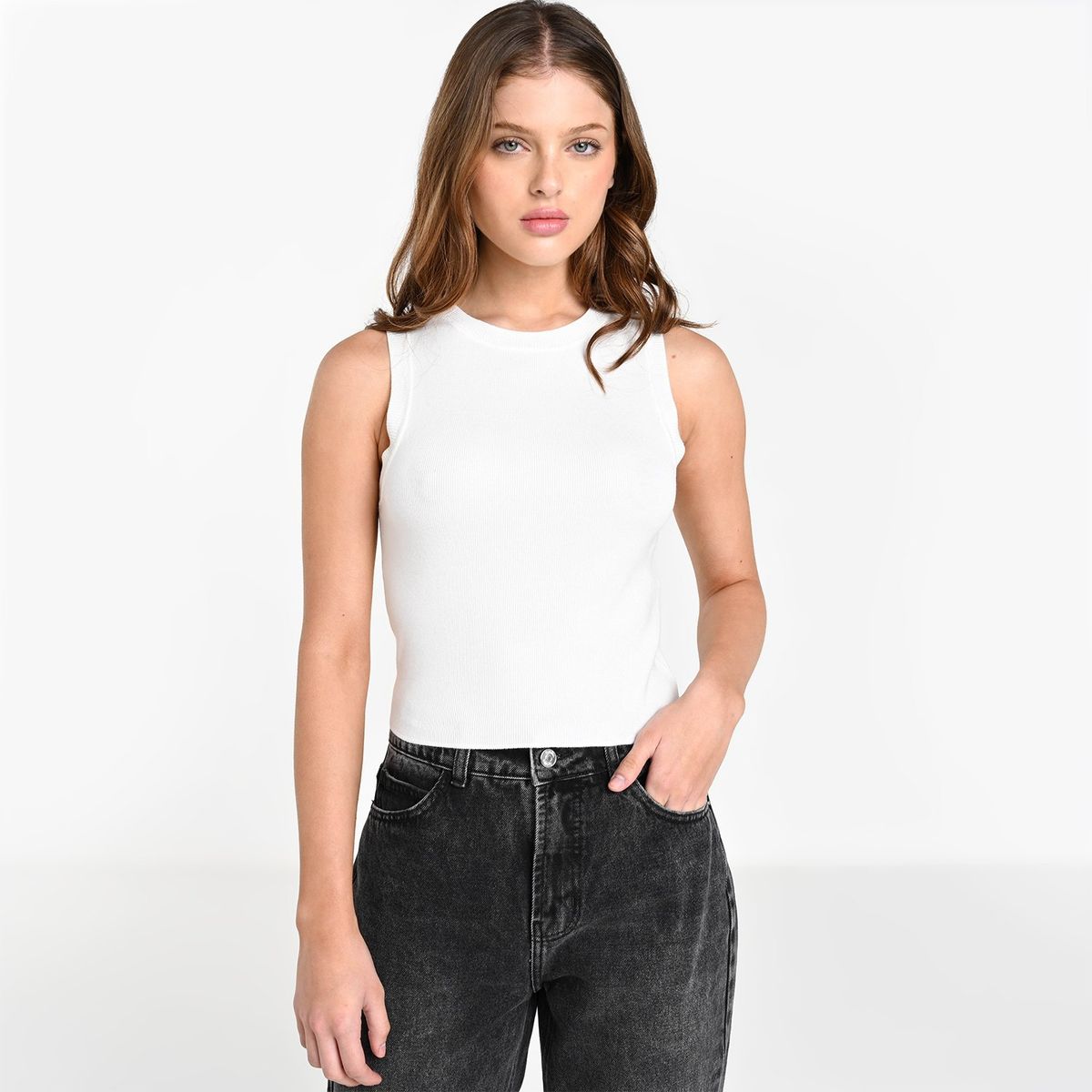 SYBILLA - Top esqueleto Mujer Sin mangas Sybilla Slim fit