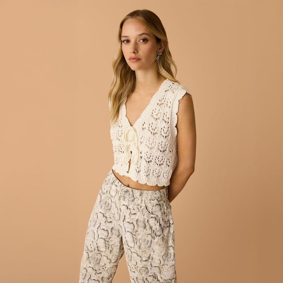 SYBILLA - Top esqueleto Mujer Tejido Sin mangas Sybilla